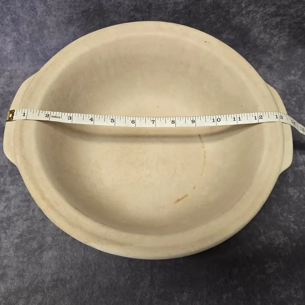 Pampered Chef Stoneware Large Baking Bowl Family Heritage Collection USA